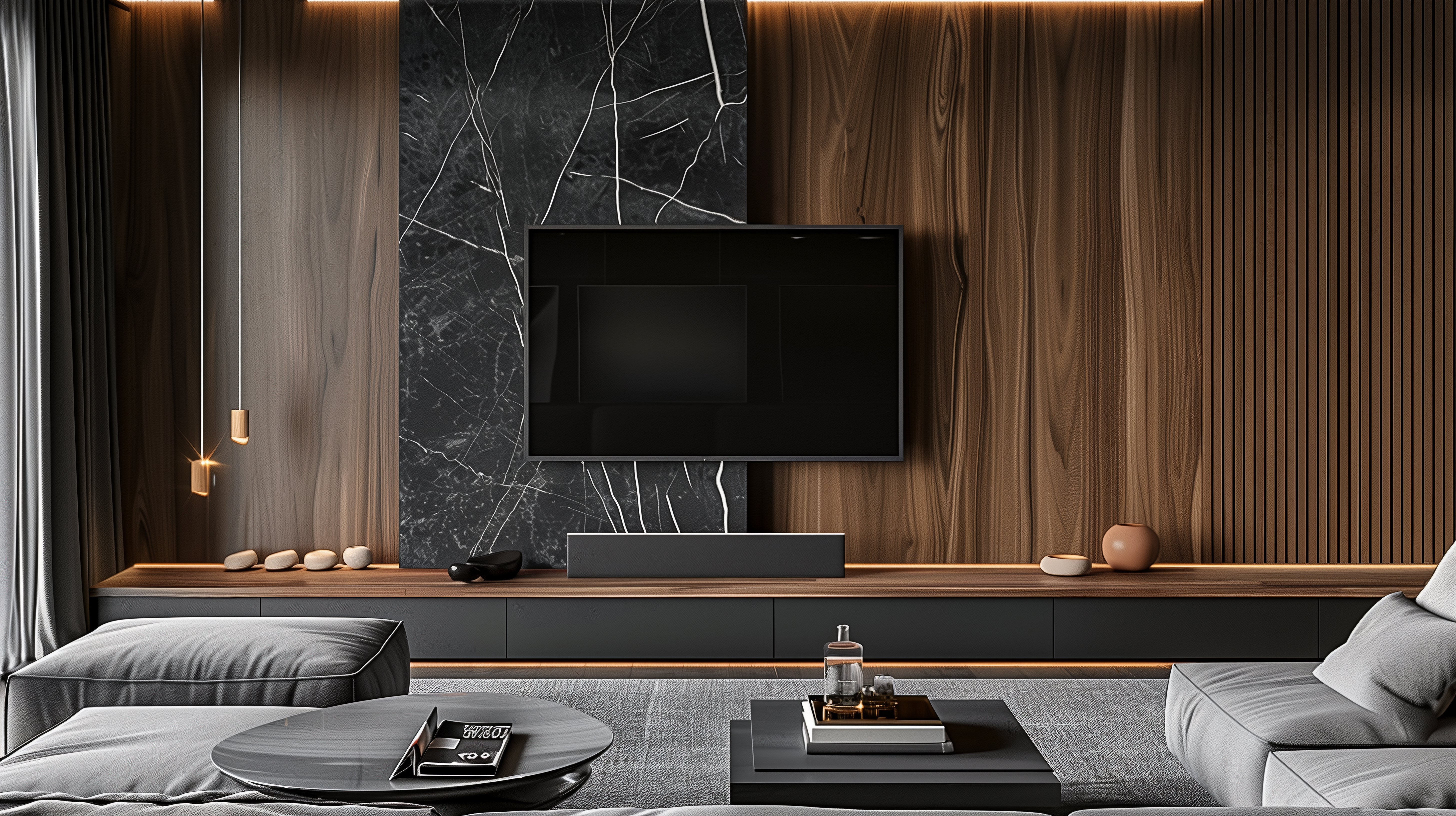 Cladish living room TV unit portfolio